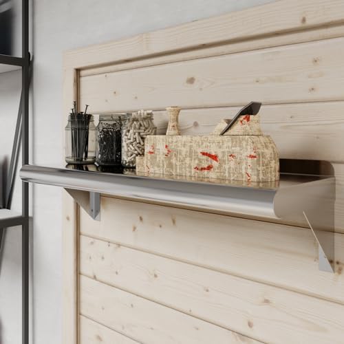 AmGood 8 in. x 24 in. Stainless Steel Wall Mount Shelf - Image 6