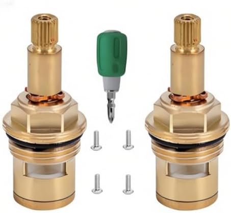 Brass Faucet Cartridge Replacement Kit M20 x 1.5 Ceramic Valve Pair by Unknown