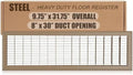 1 Pack 30" x 8" Floor Register Covers, Heavy Duty Steel Walk-on Return Air by Landical
