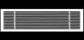 HVAC Premium 36"W X 8"H Linear Aluminum Clip-On Bar Return Air Grille by HVACPremium