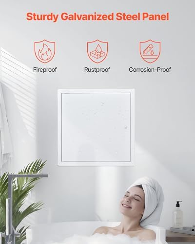 VEVOR Access Panel for Drywall, 15.2 x 15.2 in Galvanized Steel Access Door - Image 3