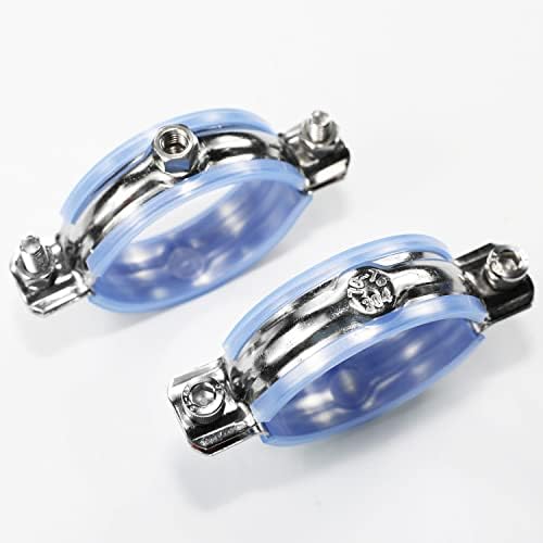 AKIHISA 2 Pcs 304 Stainless Steel Pipe Supports, Wall Mount Ceiling Mount Pipe - Image 4