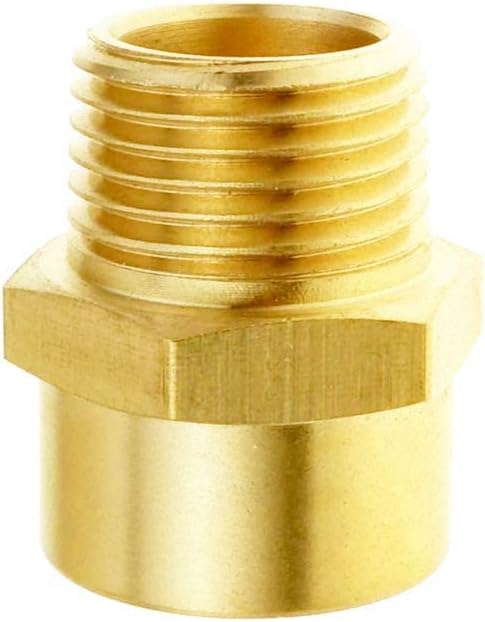 Joywayus 1/2" G Thread Female × 1/2" NPT Thread Male Brass Pipe Fitting Adapter - Image 8