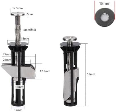 2 Pack Toilet Seat Bolts Replacement Kit - Image 2