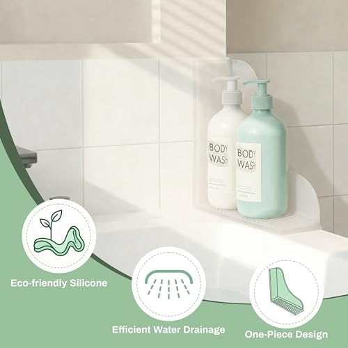 Roslim No-Adhesive 2-Pack All-Silicone Shower Splash Guard - Image 3
