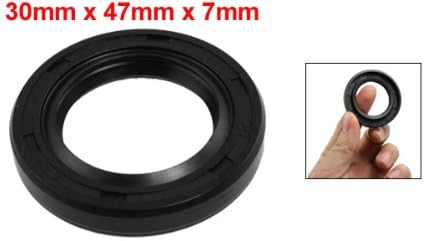 uxcell Metric Rotary Shaft Oil Seal 30x47x7mm TC Double Lips Rubber - Image 2
