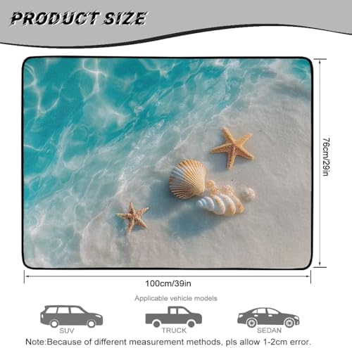 Ocean Shell Universal Cargo Liner Gardening Trunk Mat Waterproof Cargo Liner - Image 7
