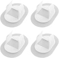 4PCS Self-adhesive No-drill Washing Machine Drain Hose Holder White Pipe Fixing by WHYHKJ