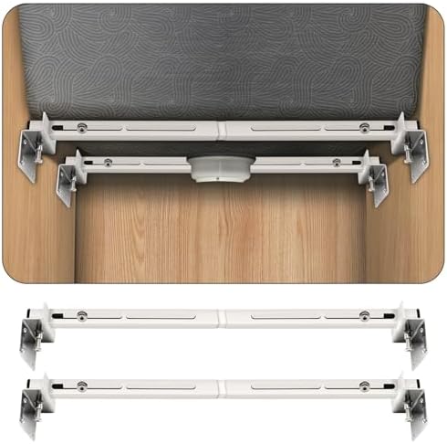 2-Pack Upgraded Undermount Sink Bracket, Undermount Sink Support Kit, Stainless by PMMJ