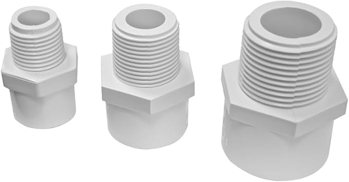 3/4 Inch White 2-Way SCH40 PVC Male Adapter Pipe Fittings， pipe fittings - Image 9