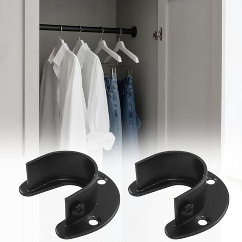 Closet Rod Bracket, 2 Pack, U Shaped, 1-1/4 Inch - Image 5