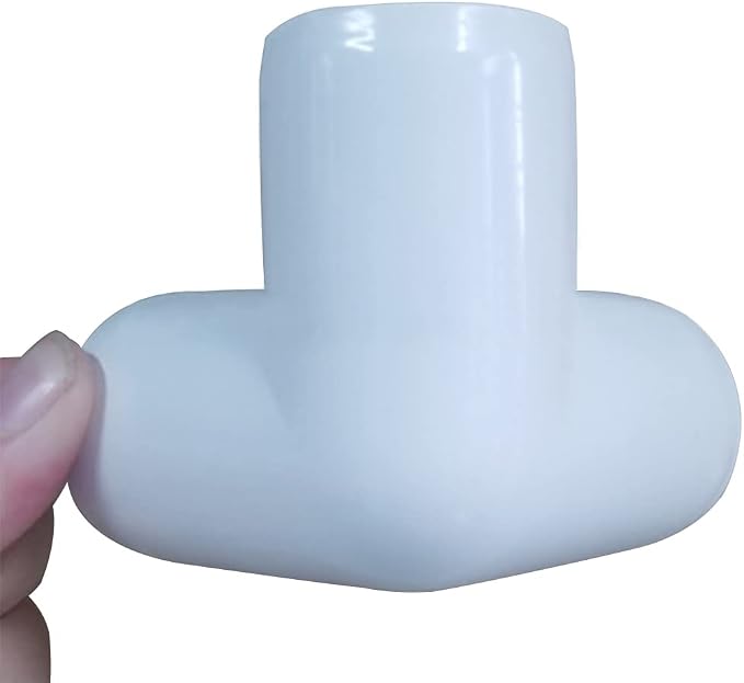 1/2“ Tee PVC Fitting 3 Way Elbow Connector, Furniture Grade 90 Degree Elbow - Image 4