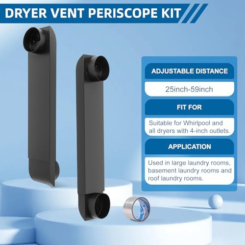 Dryer Vent Periscope Kit – 25"-55" Adjustment 304 SS Duct - Image 4