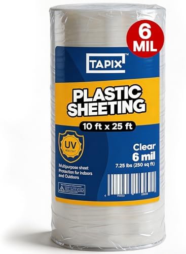 Plastic Sheeting Long, 6 Mil by Tapix