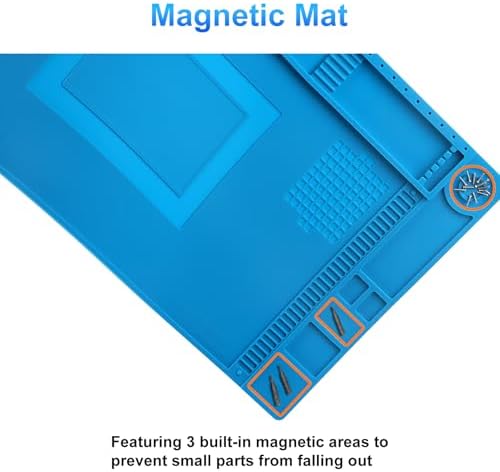 STREBITO Silicone Soldering Repair Mat Magnetic Work Mat 17.7''x11.8'' - Image 4