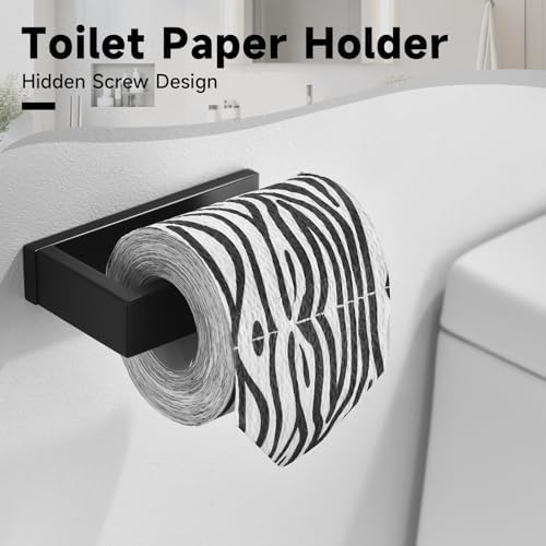 Black Towel Bar Set, 5-Pieces Bathroom Hardware Set, 23.6 Inch Towel Rack Set - Image 4