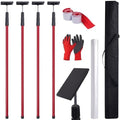 10FT Dust Barrier Pole Kit 4 Pack by Unknown