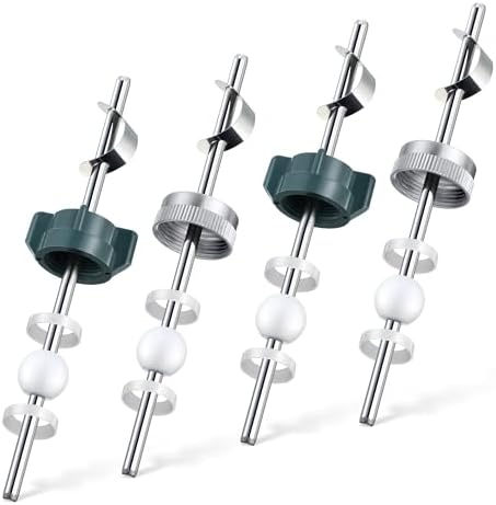 Enhon 4 Pack Lavatory Pop up Center Piece Assembly, Sink Pivot Rod Replacement by Clickhere