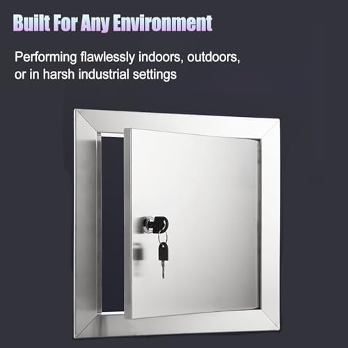 Stainless Steel Locking Access Panel 12x16 16x16 18x18, Heavy Duty Wall Hole - Image 5