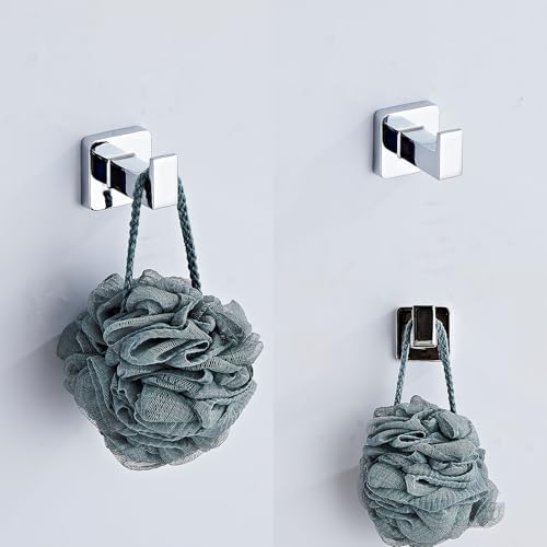 Chrome Bathroom Hardware Set 4 Pieces, Bathroom Accessories Set Stainless Steel - Image 6
