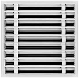Buildmart - 18x18 Modern AC Vent Cover - Decorative White Aluminum Air Vent - - Image 2