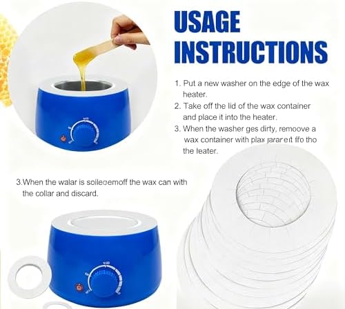 10 Pieces Clean Collars Ring for Wax Warmer, Universal Protective Collars for - Image 5