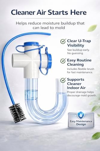 3/4 Clear PVC Condensate Trap P Trap - Image 6