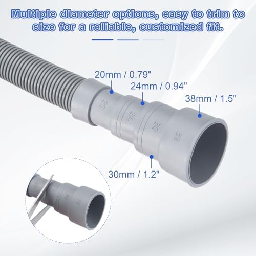 PATIKIL Washing Machine Drain Hose 1m/3.3FT - Image 3
