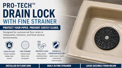 Pro-Tech™ Commercial Floor Sink Drain Lock - Image 6