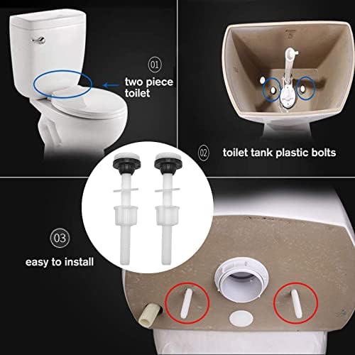 ECUDIS 4 Pack Toilet Tank Plastic Bolts - Image 5