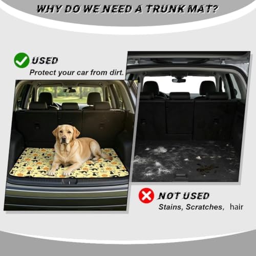 Beige Cat Pumpkin Trunk Mat 29"x39" - Image 4