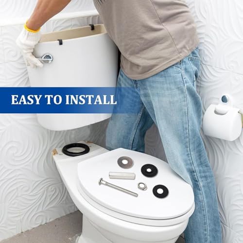 Upgraded Toilet Tank to Bowl Bolt Replacement Kit, Universal Heavy Duty Toilet - Image 5