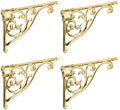 Shelf Brackets 6 Inch 4 Pack Heavy Duty Gold Wall Bracket Victorian Kitchen by khtumeware
