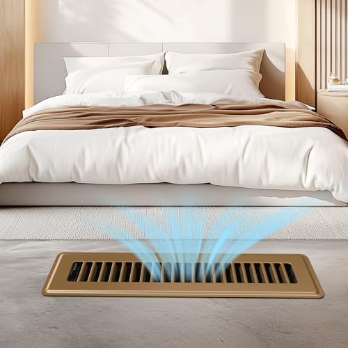 2x12 Floor Register, 2 Pack Brown Floor Vent Covers - Image 6