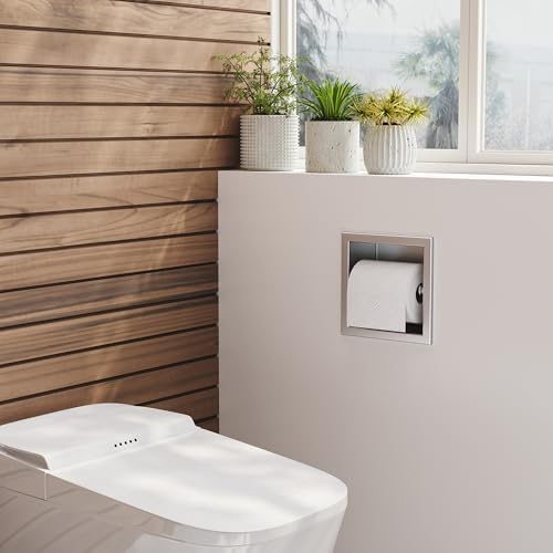 Neodrain 304 Stainless Steel Recessed in Wall Toilet Paper Holder - Image 2