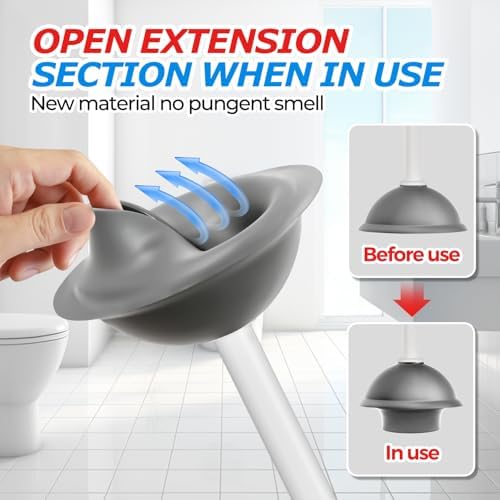 FORASTO Toilet Plunger with Holder - Image 4