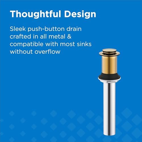 Gerber 1-1/4 in. Touch-Down Bathroom Sink Drain Without Overflow - Image 3