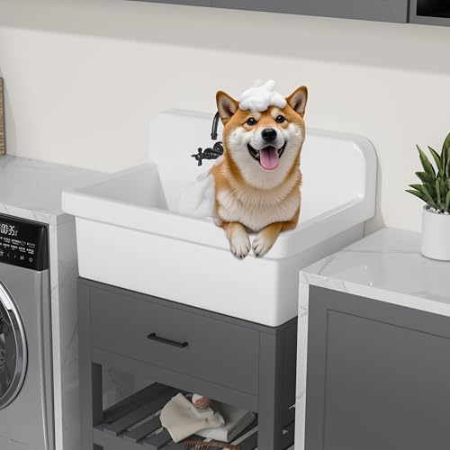 Eridanus 30" Utility Sink, Wall Mount Farmhouse Laundry Sinks by ERIDANUS