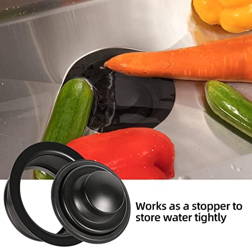 RQYEKDO Garbage Disposal Flange Stopper Baffle Kit Stainless Steel Black - Image 5