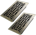 Howeall 4x8 Inches 2 Pack Heavy Duty Walkable Floor Register Easy Adjust Air by Howeall