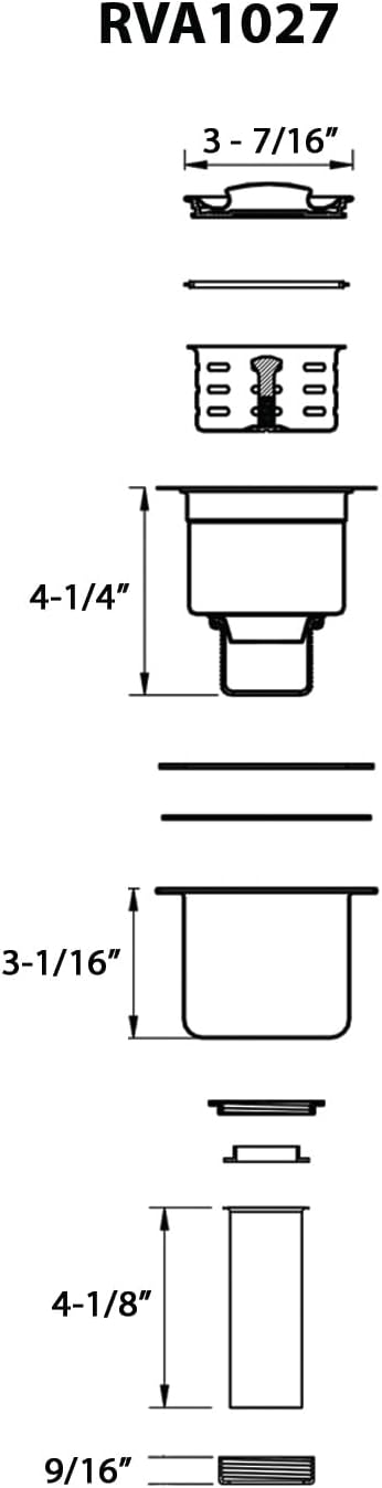 Ruvati Deep Basket Strainer Drain - Image 4