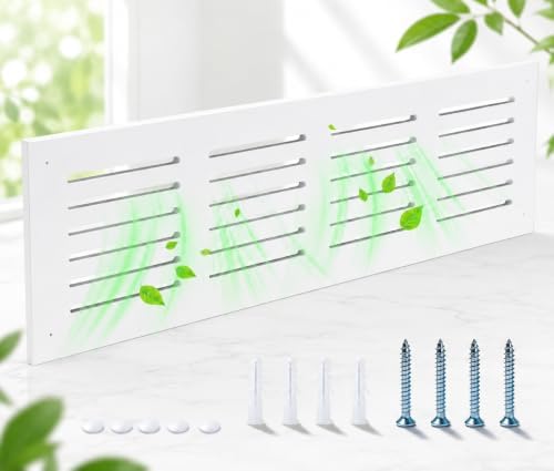 Return Air Grille Cover 32“ x 8.5”, Fits 28 x 5.5 Duct Opening, Durable PVC by Sicrifety