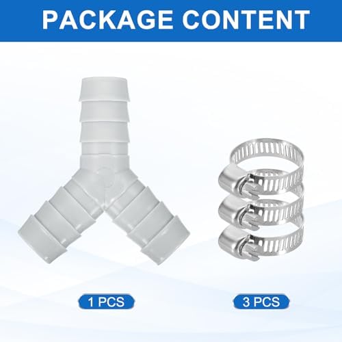 PATIKIL Washing Machine Hose Splitter Y-Type Reducer, Dishwasher Drain Hose - Image 3