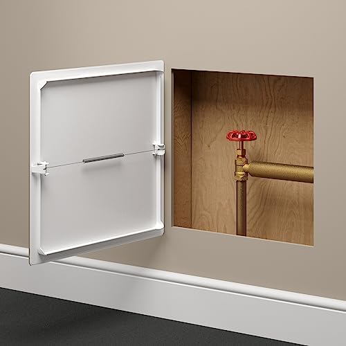 14" x 14" Spring Loaded White Plastic Access Panel - Image 5