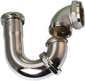 Westbrass D402LA-05 1-1/2" Brass LA Code P-Trap, Polished Nickel by Westbrass