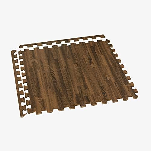 Forest Floor 3/8 Inch Thick Printed Foam Tiles, Premium Wood Grain Interlocking - Image 4