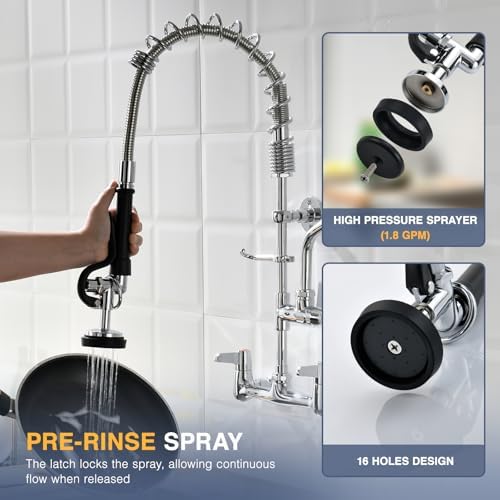 CENOSA 25" Commercial Sink Faucet Wall Mount - Image 5
