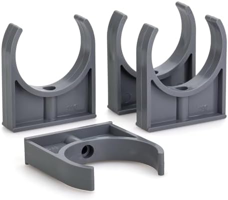 U-Shaped PVC Pipe Clamps Hanger White 63mm/2.48" by hirtuotter