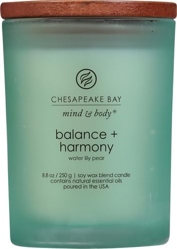 Chesapeake Bay Balance + Harmony Scented Candle Water Lily Pear Fragrance 50 - Image 2