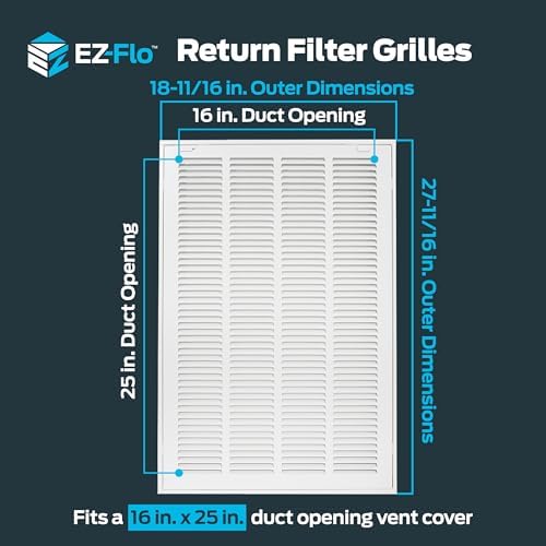 EZ-FLO 16 x 25 Inch Return Air Vent Cover - Image 2